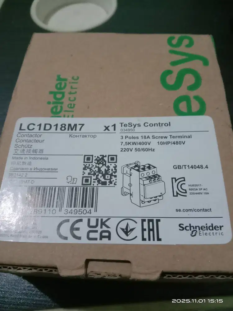 Dijual borongan Schneider circuit breaker-Contactor contacteur-Mcb