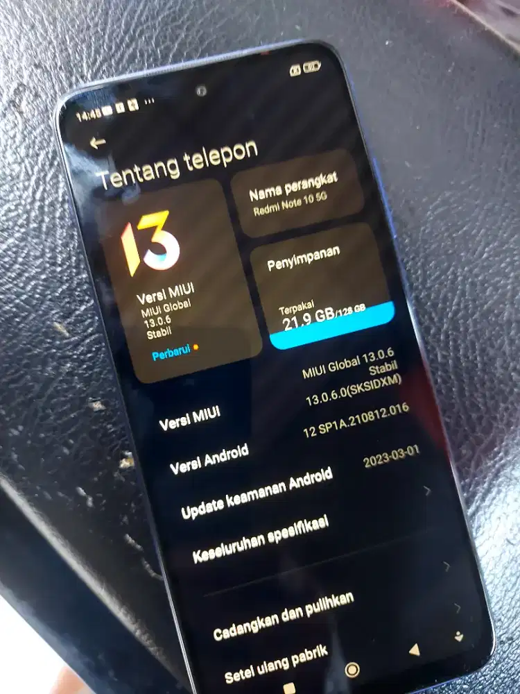 Xiomi redmi note 10 5g 8/128