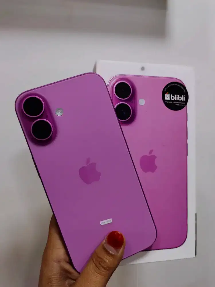 IPHONE 16 128 PINK SECOND IBOX BH 100% GARANSI ON SEPTEMBER 2026