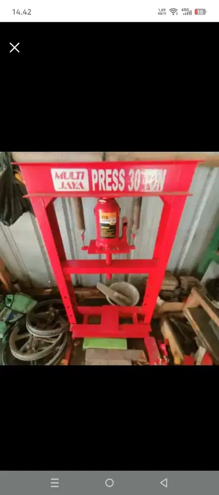 Mesin press 30 ton + acc