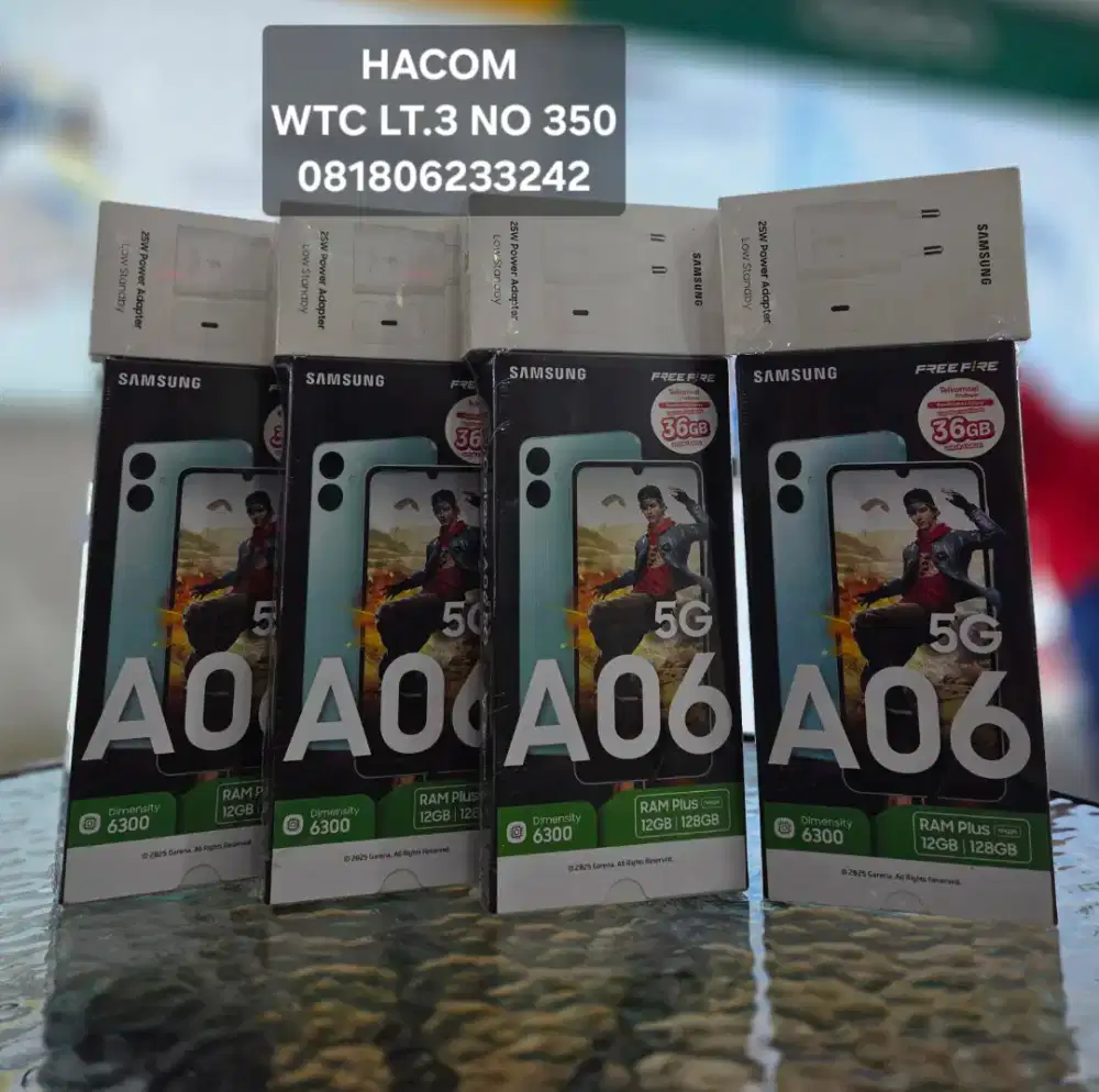 Samsung A06 5G 6+6/128 Baru Garansi resmi