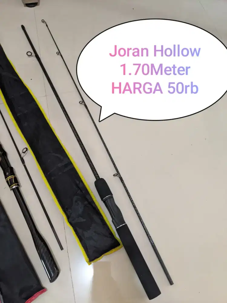 Joran Sambung dua Carbon HollowMurah 1.70Mter