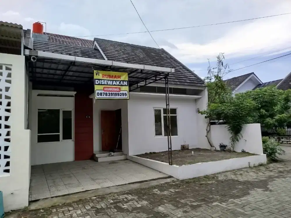 Dikontrakkan RUMAH dalam PERUMAHAN one gate system & security 24 jam