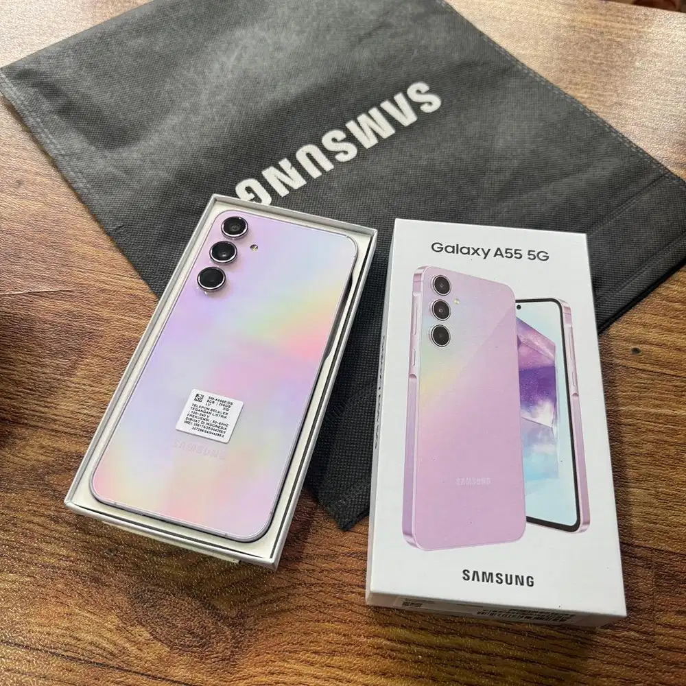 Samsung A55 5G 8/256gb lilac sein resmi indonesia