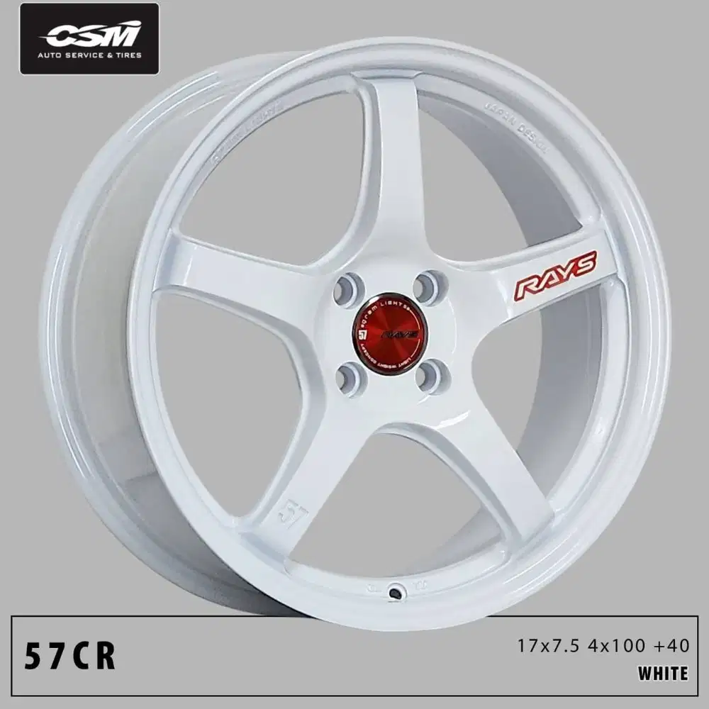Velg Rays 57CR. R17. Utk Rocky, Raize, Jazz, Yaris, Mobilio, Calya dll