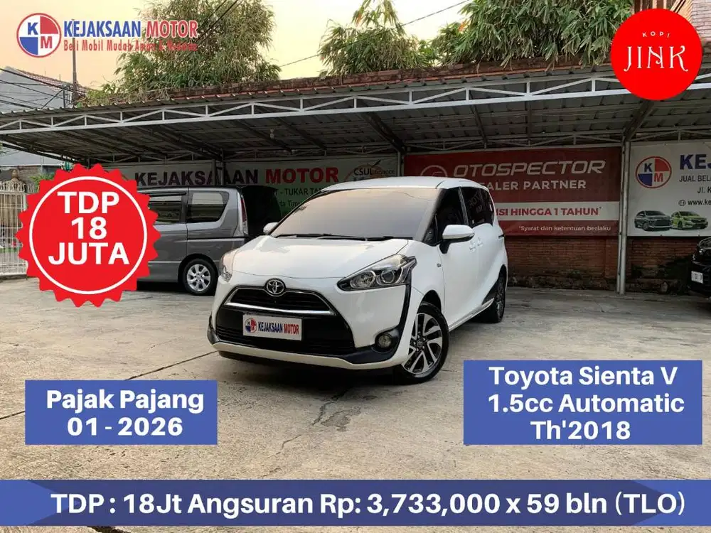 Toyota Sienta V 1.5cc Automatic Th'2018