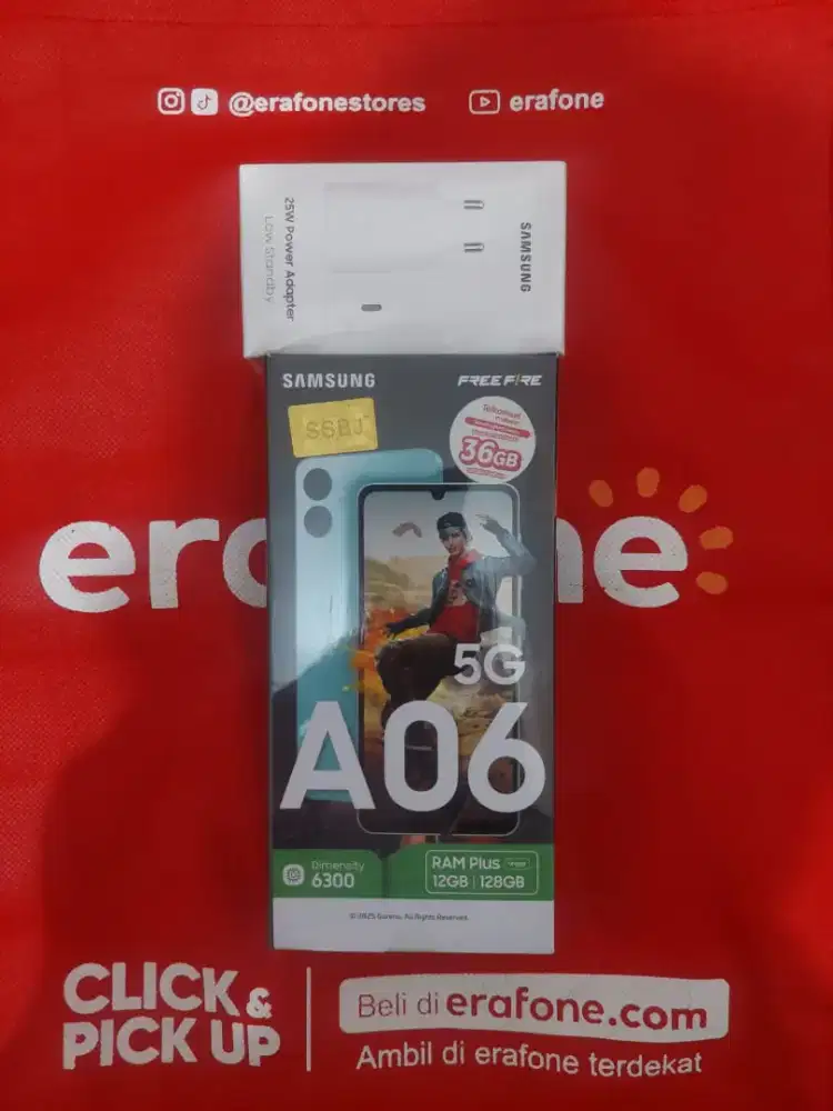 SAMSUNG A06 5G RAM PLUS 12/128 NEW SEGEL