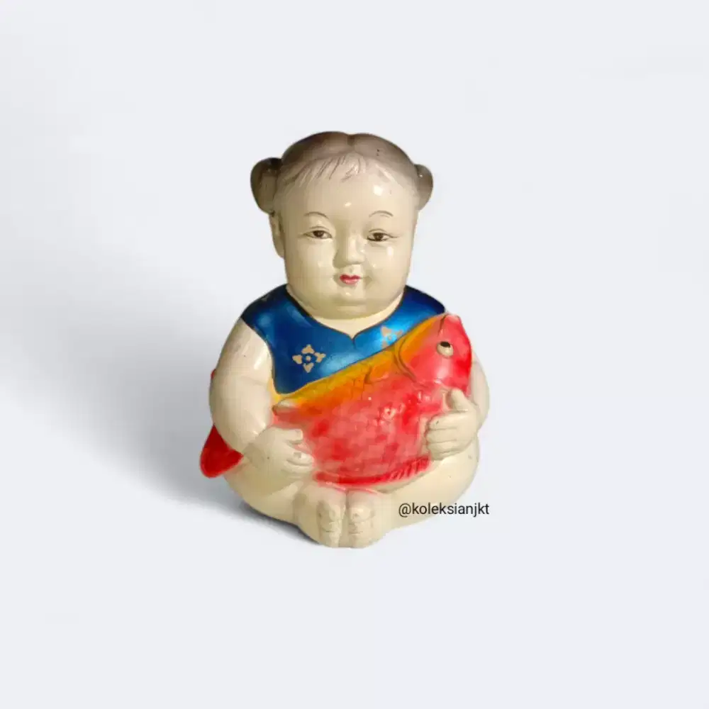 Antique Porcelain Chinese Statue Display Feng Shui