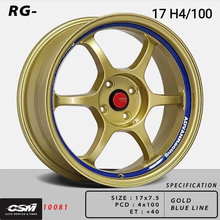 VElg RG 10081. R17, White, Yaris, Jazz, Agya, Calya, Mobilio,Old Civic