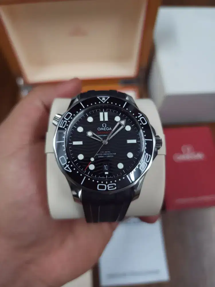 Omega Seamaster Diver 300 Black Rubber