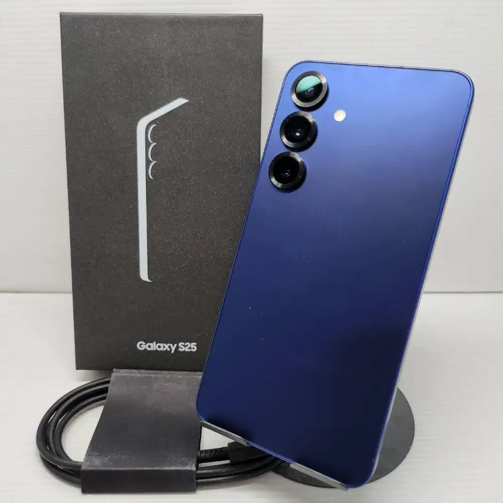LIKE NEW FULLSET  SAMSUNG GALAXY S25 5G NAVY 12/512 NO MINUS GRESS