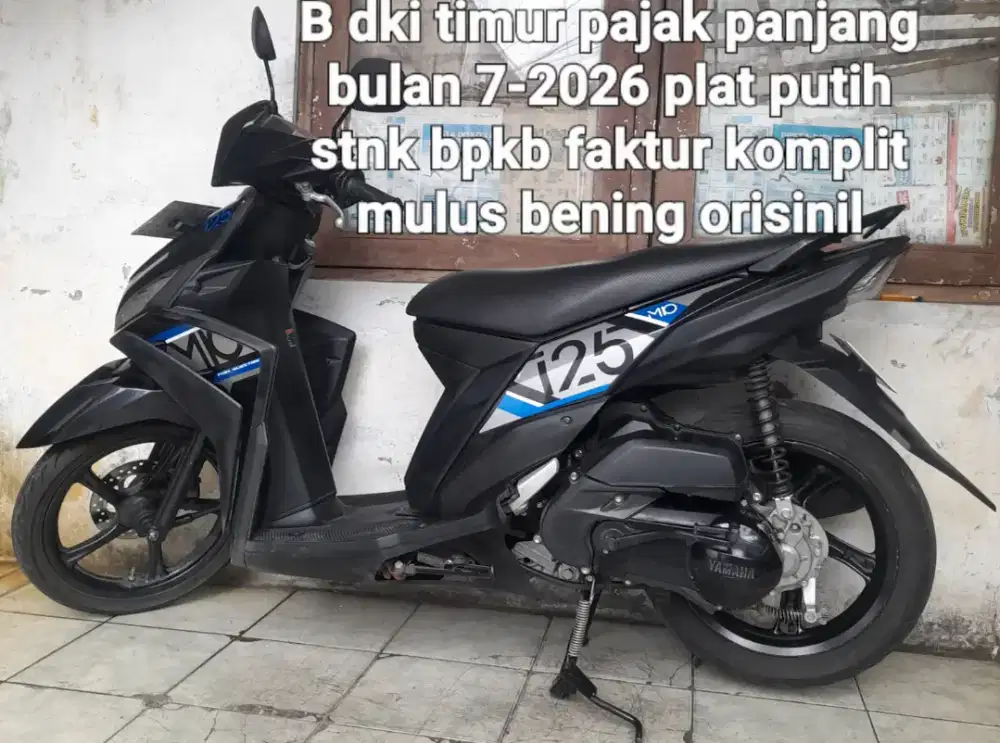 Yamaha Mio M3 2017 hitam B dki timur a/sendiri pajak panjang
