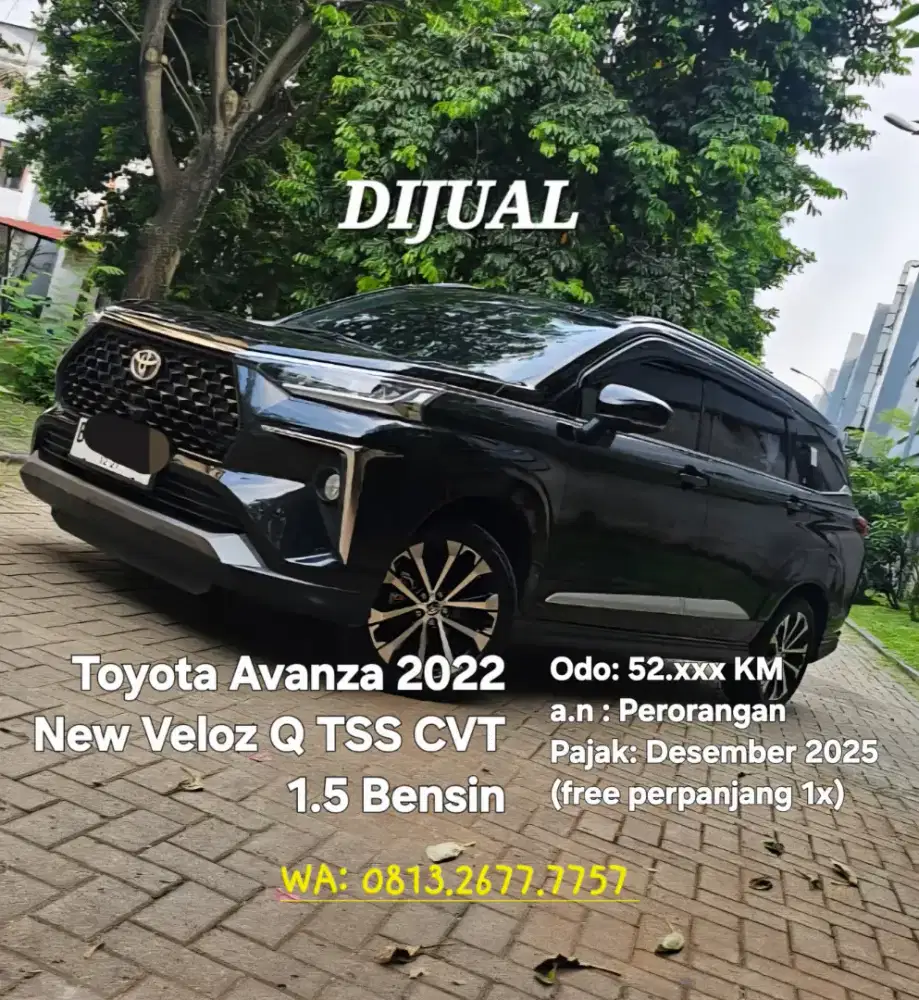 Toyota New Veloz Q TSS CVT 1.5 AT Avanza 2022