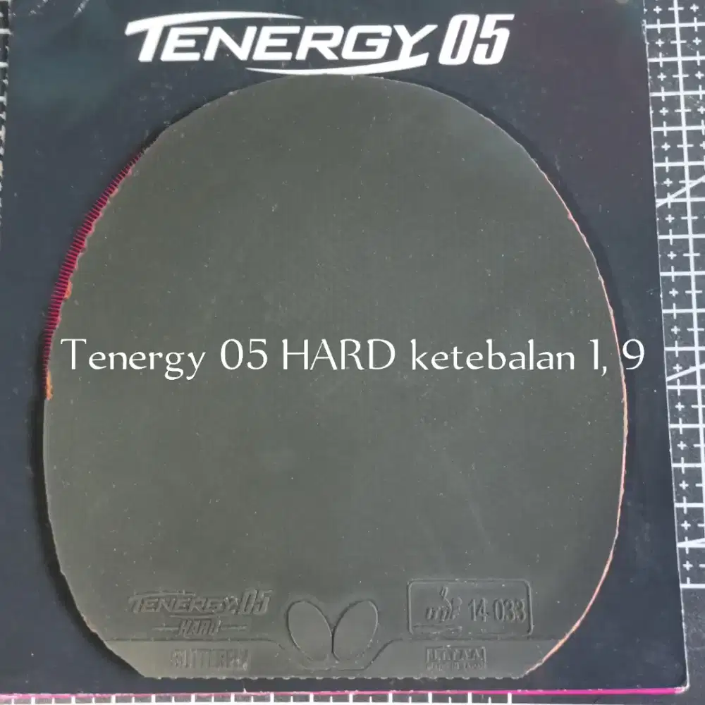 Karet bet blade pingpong tenis meja Butterfly Tenergy 05 HARD