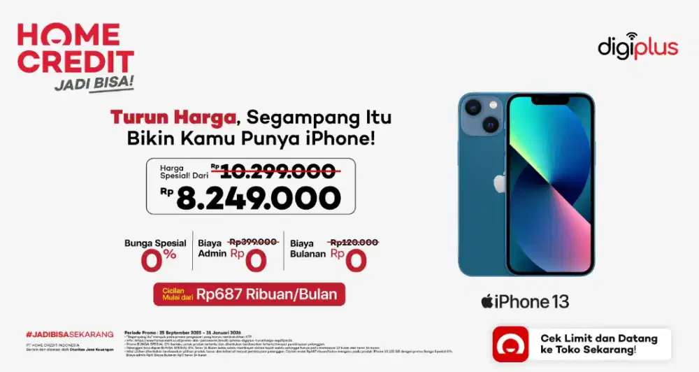 Bisa cicilan handphone iphone 13 series 128GB