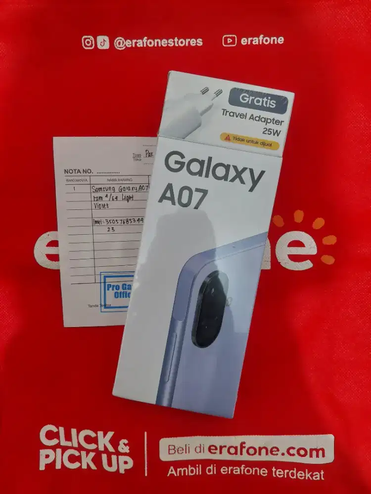 SAMSUNG A07 4/64 NEW SEGEL RESMI