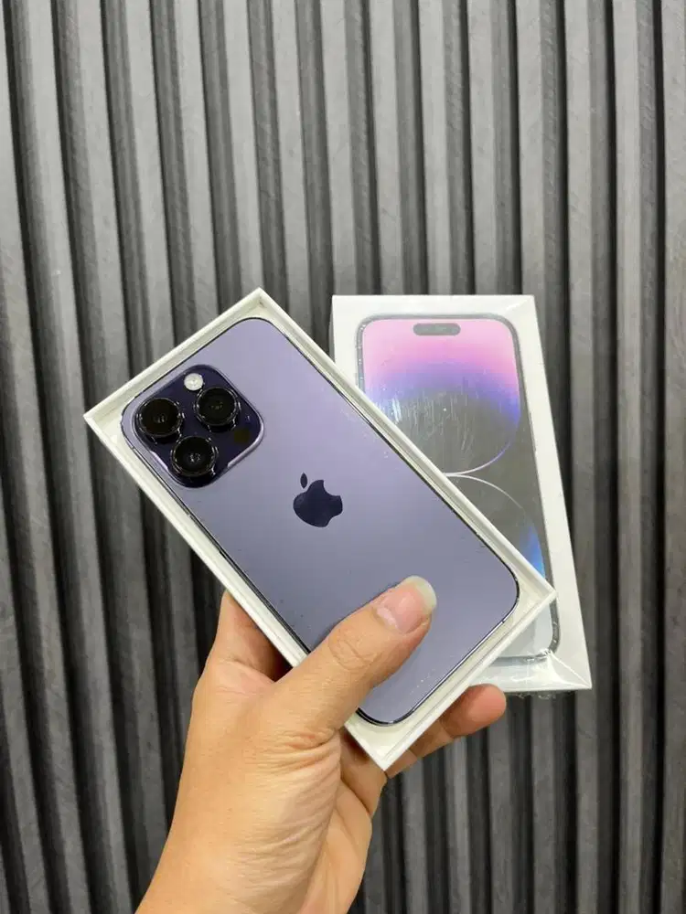 Iphone 14 pro 256 gb ex ibox bh 80% fullset original