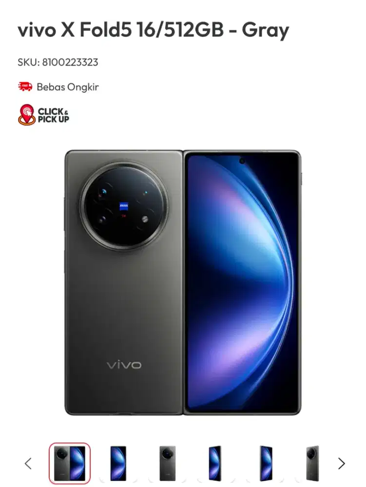 Vivo XFold5 16/512gb Gray