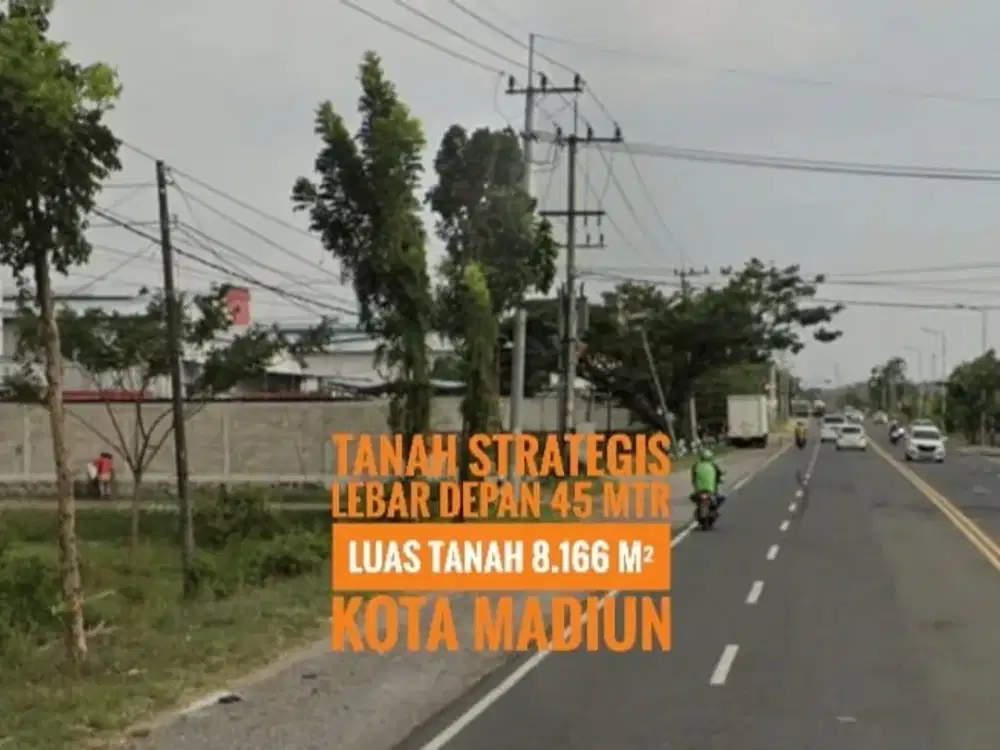 [AD] Tanah LD 45 mtr , depan Exit TOL MADIUN Ciamik