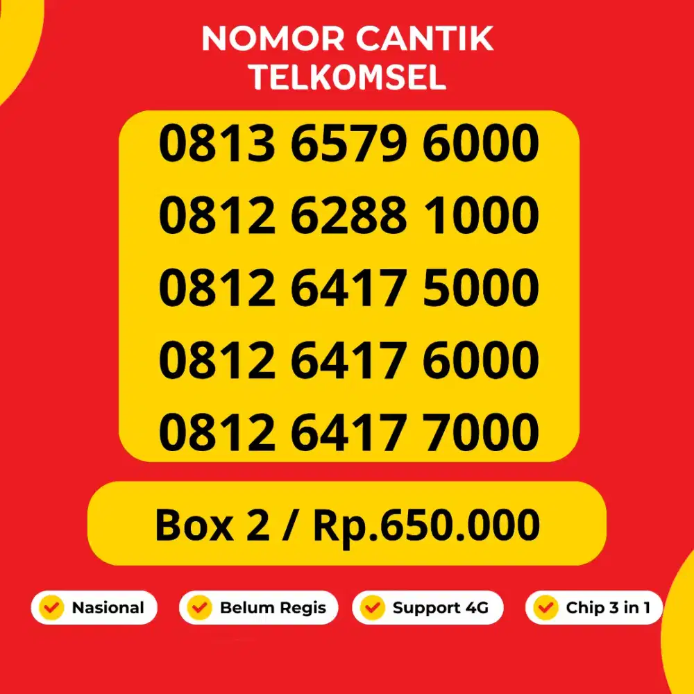 Nomor Cantik Telkomsel