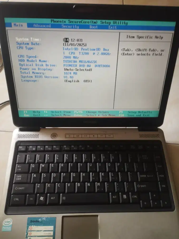 Laptop Second Toshiba