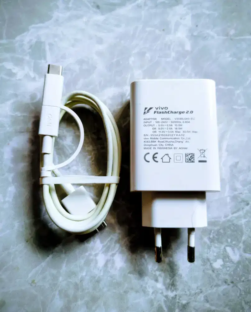 Charger Vivo 33 watt original copotan casan fast charging