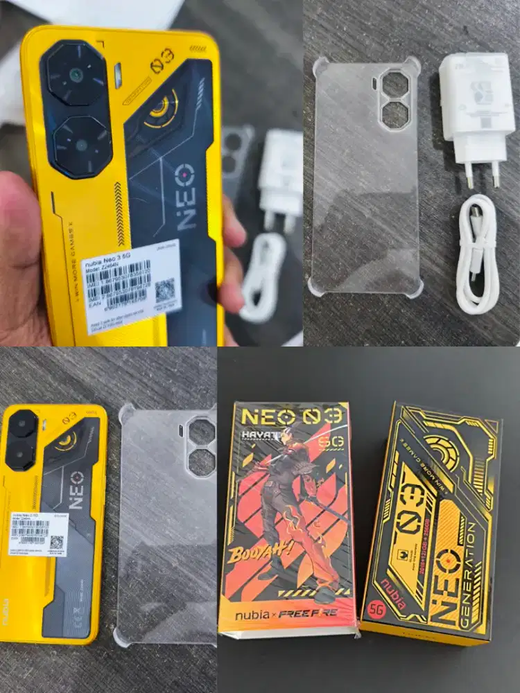 Nubia Neo 3 5G 8/256 Fullset ori like new Belum Pake garansi Panjang