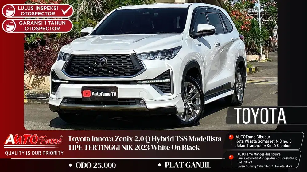 Toyota Innova Zenix 2.0 Q Hybrid TSS Modellista 2023