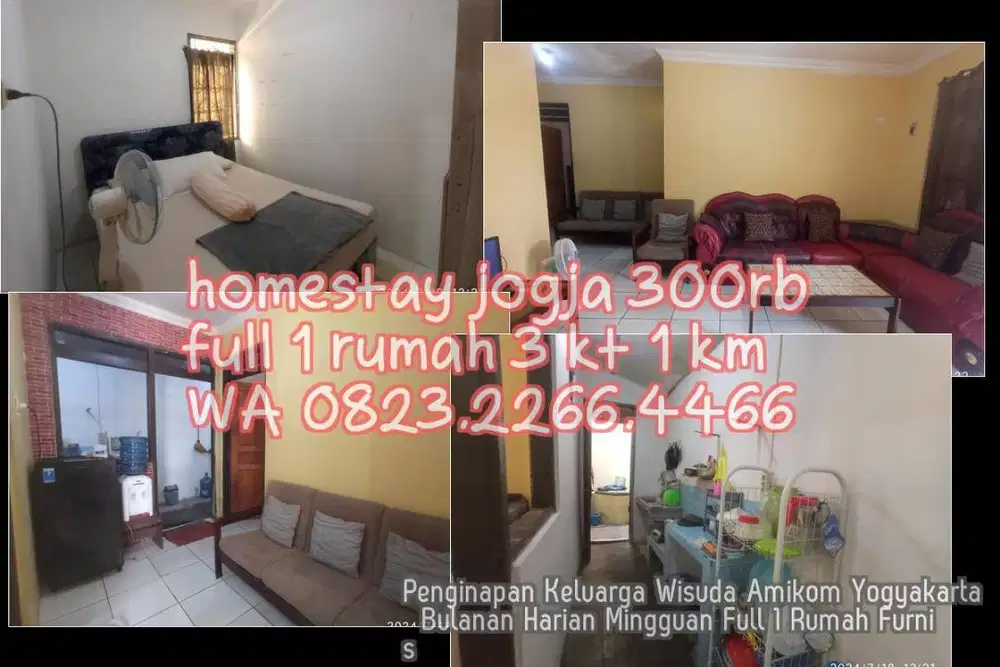 Penginapan Keluarga Wisuda Amikom Yogyakarta  Bulanan Harian Mingguan