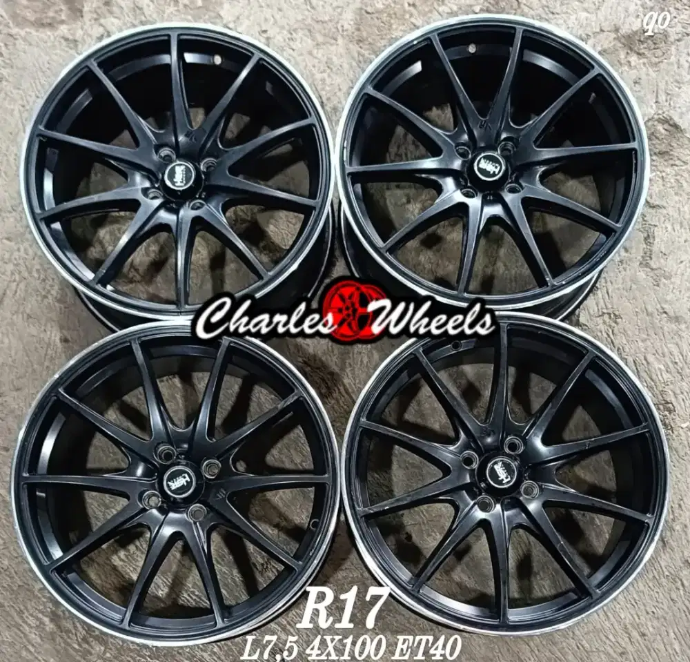 Jual velg hsr r17 4x100 jazz yaris vios agya dll
