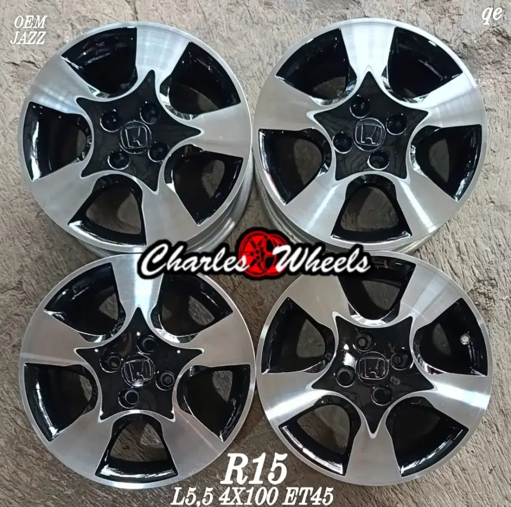 Jual velg oem jazz r15 4x100 brio agya sigra dll