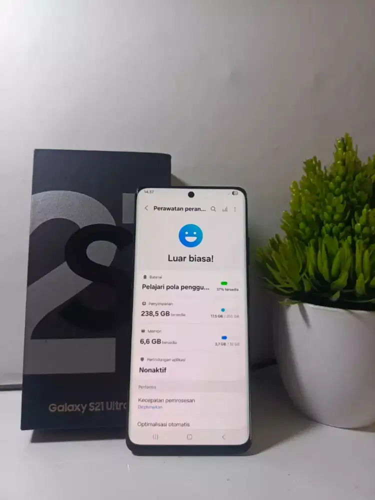 SAMSUNG S21 ULTRA 5G RAM 12/256GB ORIGINAL SEIN MULUS NOMINUS FULLSHET