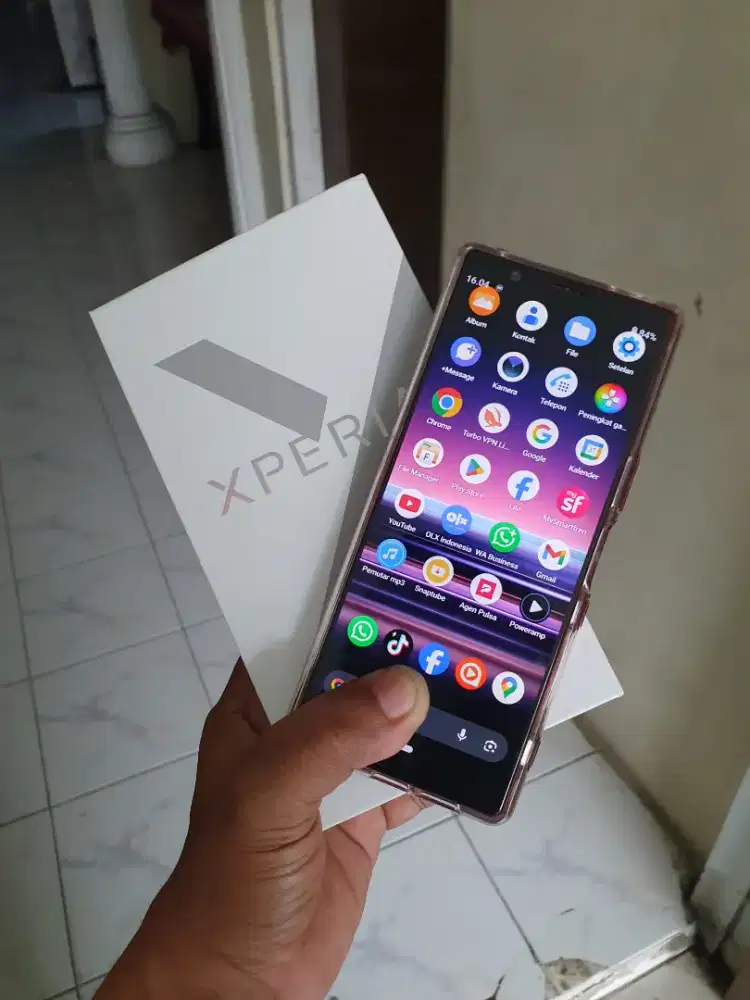 Dijual HP Sony Xperia 5 Ram 6/64 Fullset Greess Mulus