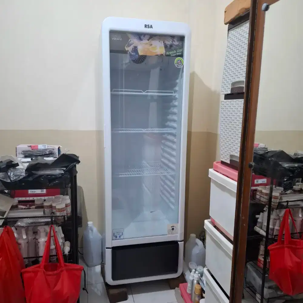 Showcase RSA 5 susun 1 pintu Ruby 280 Anti Bunga Es