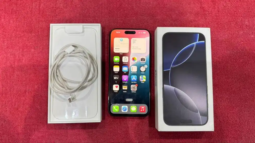 iPhone 16 Pro Max 256GB Black Fulset Ori Msih Garansi iBox sd 16-07-26