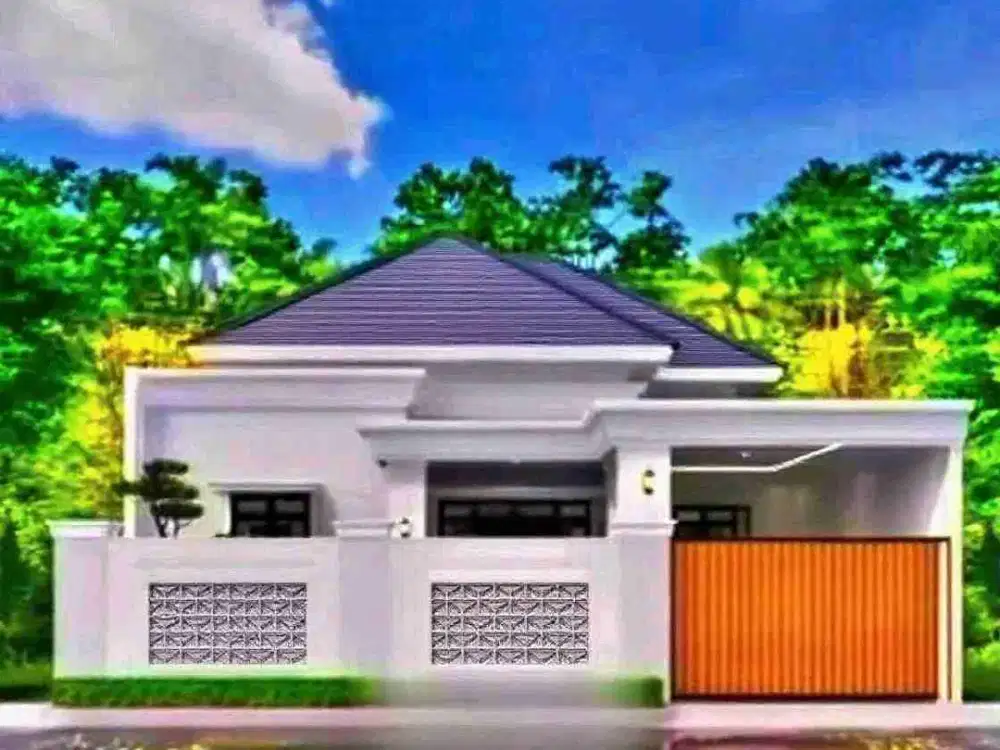 rumah proses bangun lokasi belakang luwes gentan di gentan