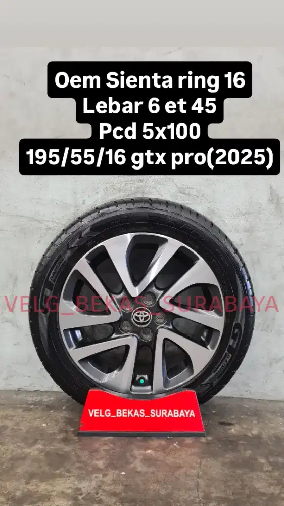 VELG OEM Toyota Sienta R16
