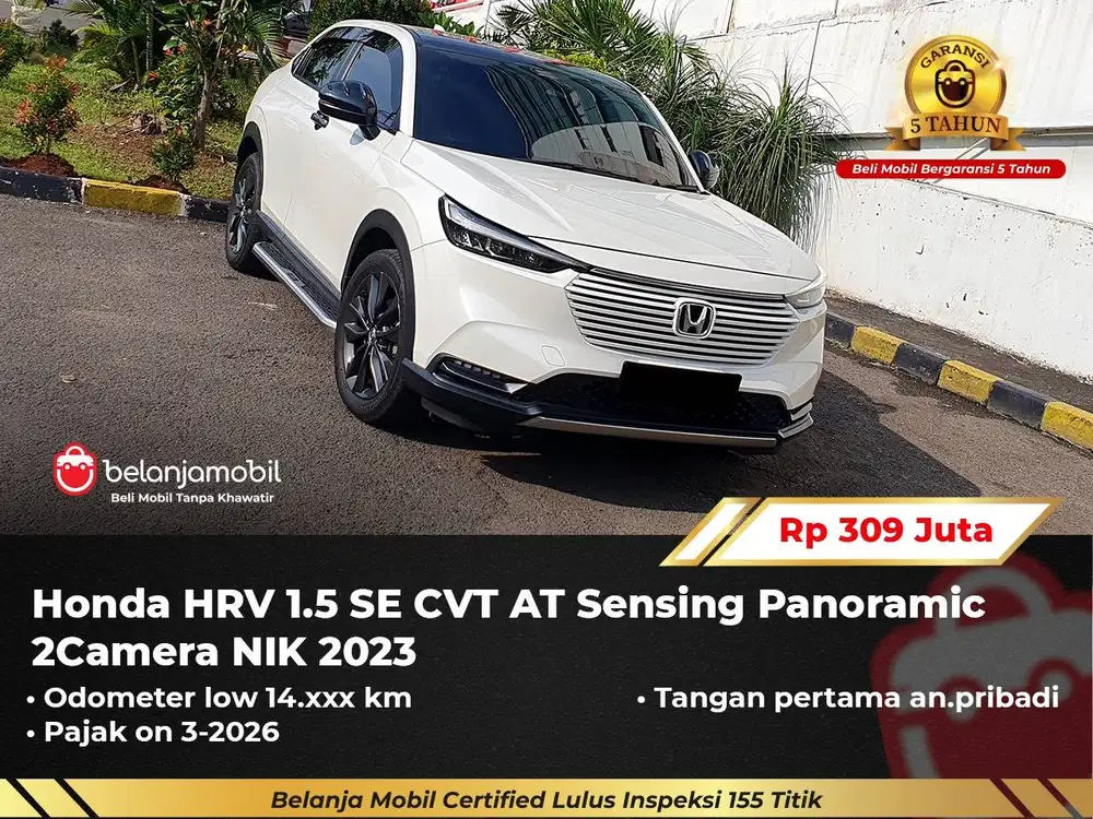 [ GARANSI 5TH ] Honda HRV HR-V HR V 1.5 SE Sensing Panoramic 2023/2024