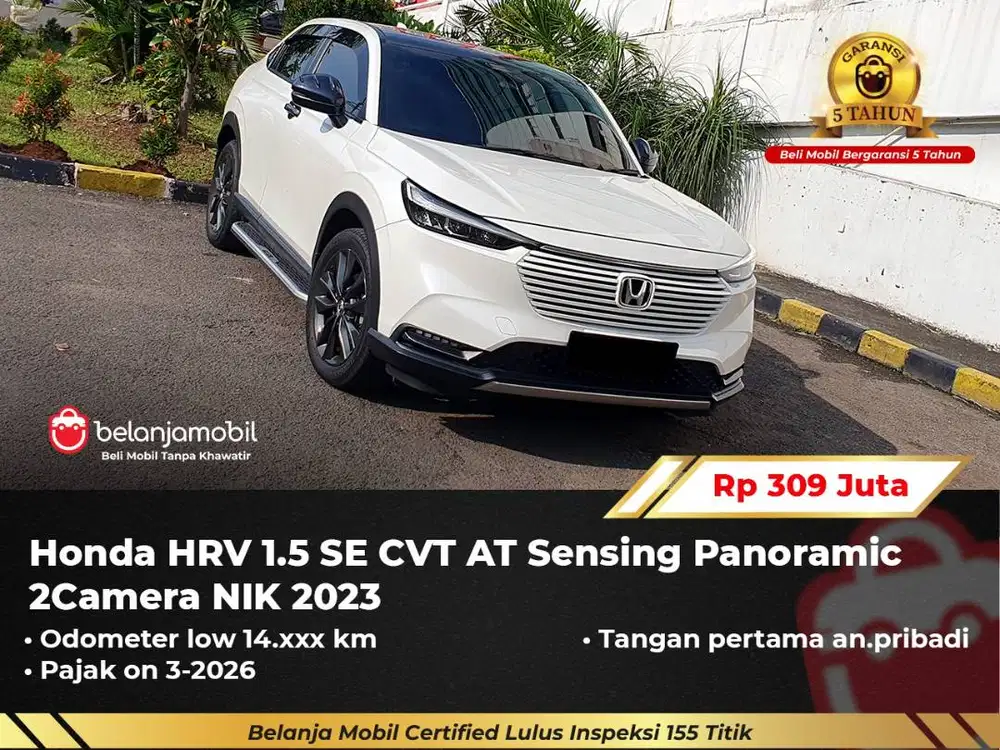 [ GARANSI 5TH ] Honda HRV HR-V HR V 1.5 SE Sensing Panoramic 2023/2024