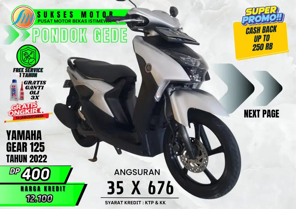 YAMAHA GEAR TAHUN 2022