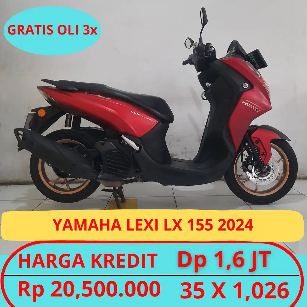 Yamaha Lexi Lx 155 2024 Garansi Mesin.Gratis Oli 3x.Gratis Servis