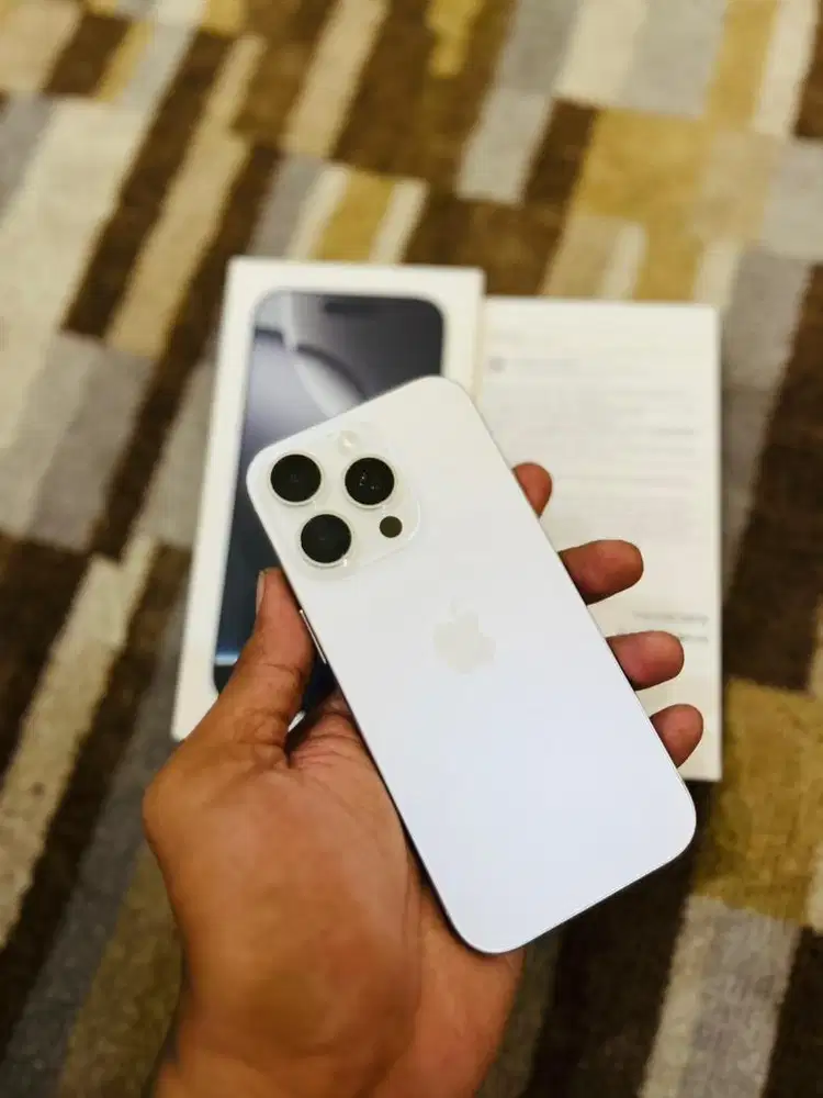 Iphone 16 pro 256GB bea cukai fullset original White Titanium