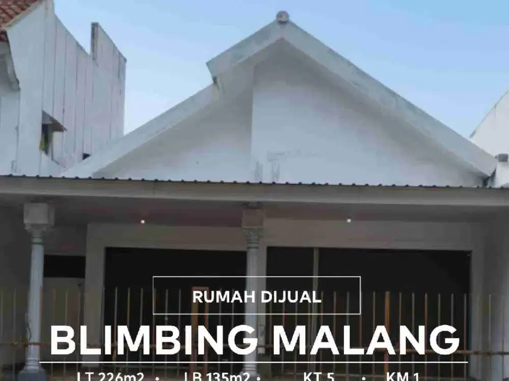 Dijual Rumah Usaha 0 Jalan Raya Blimbing, Kota Malang