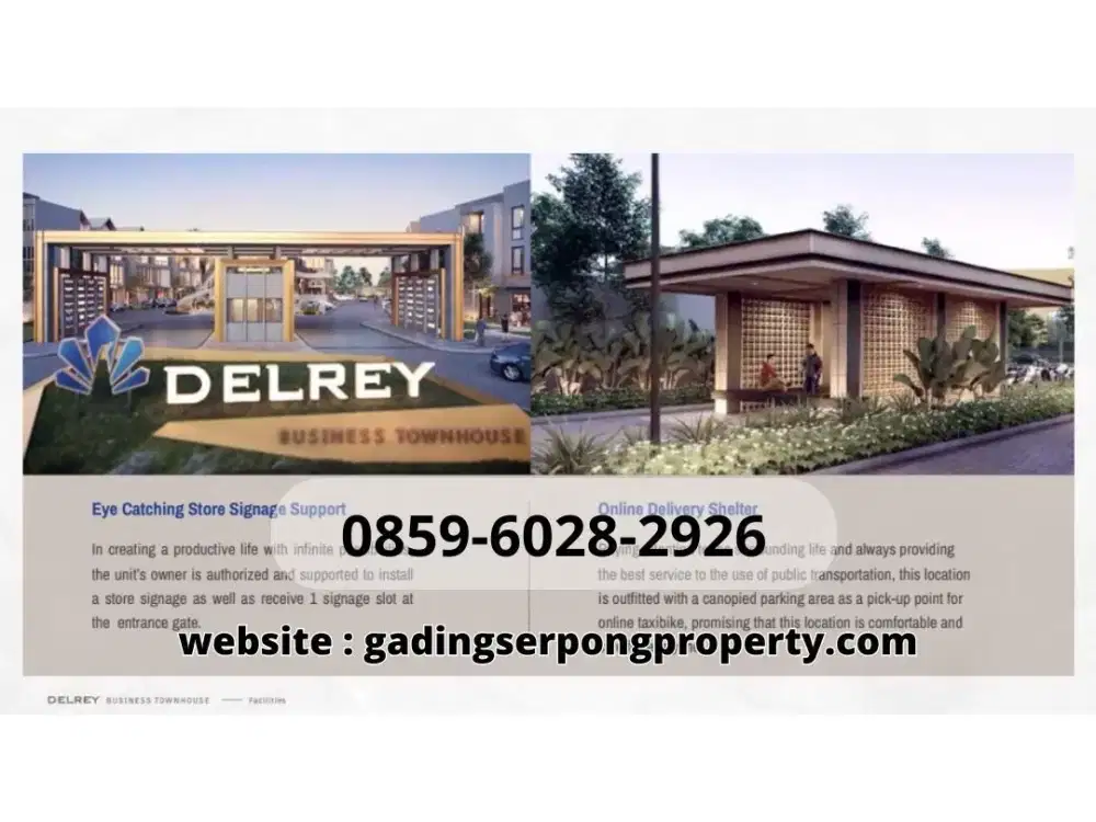 Delrey2 biztown 3 lt strategis samping anchor tenant kopi se-indonesia