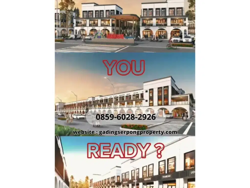 Ruko Alfresco Pertama Gading Serpong Limited Unit MAGGIORE SIGNATURE