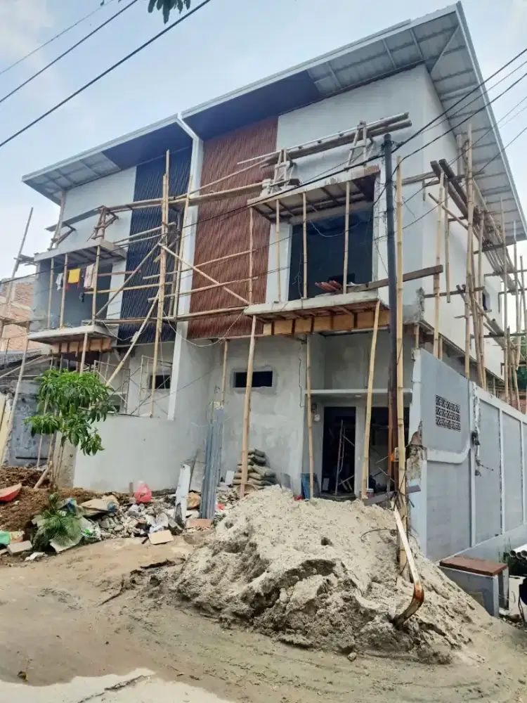 Dijual Rumah 5 unit sedang pembangunan di perumahan harapan jaya