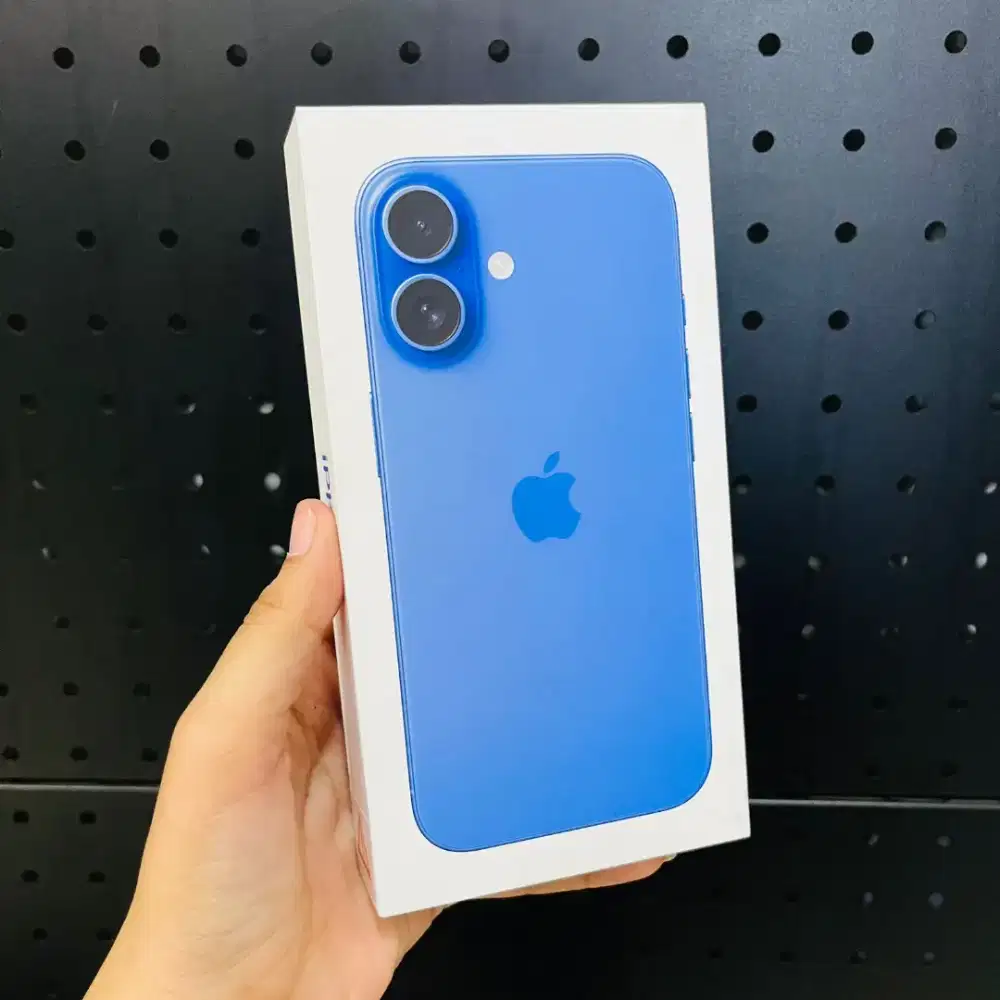 iPhone 16 128 biru resmi ibox di Eleven cell