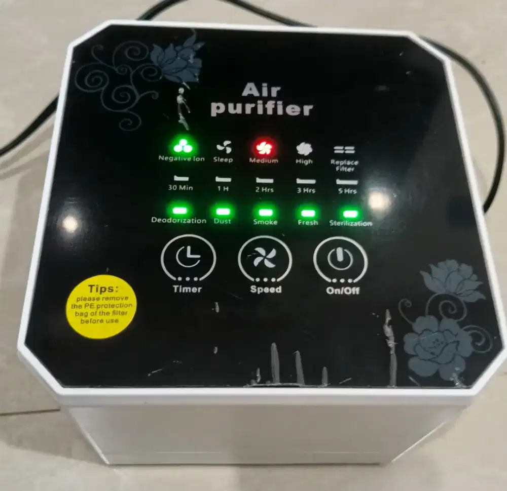 Diskon Air purifier Nobico J008, 10-20m2, hepa filter, 5 watt, Ion