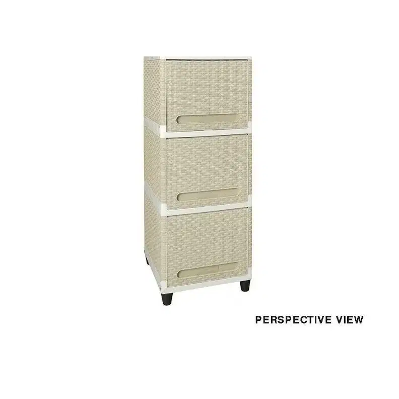 Lemari Anyam Plastik 3 Susun