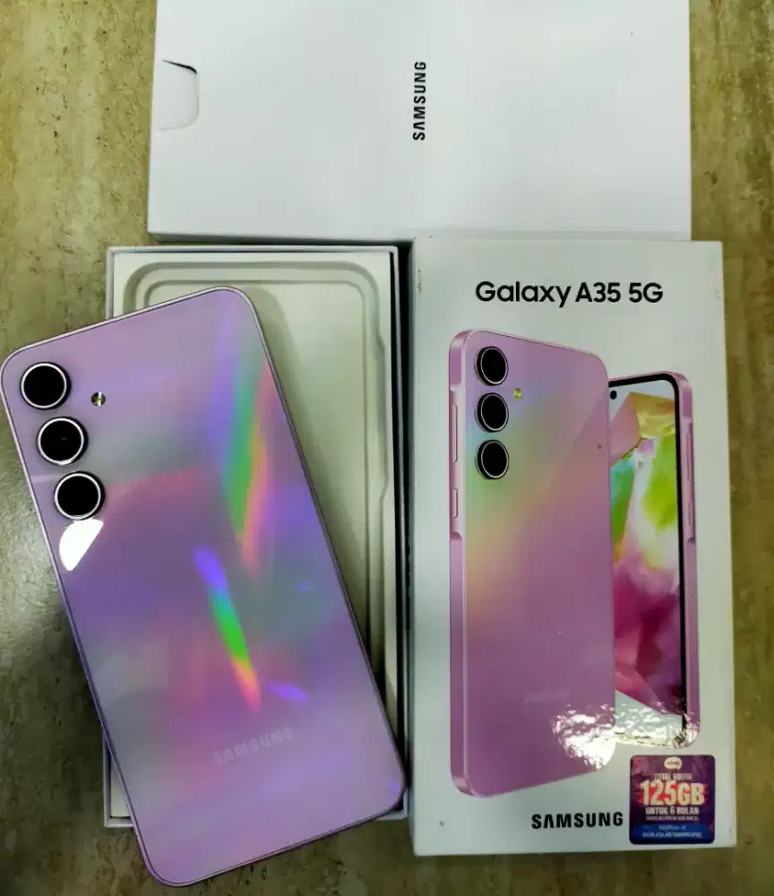 Samsung A35 5g Nfc ram 8/256 lecet pemakaian